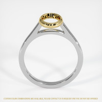 18K Yellow & White Bezel Ring Setting Image