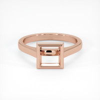 14K Rose Gold Bezel Ring Setting Image