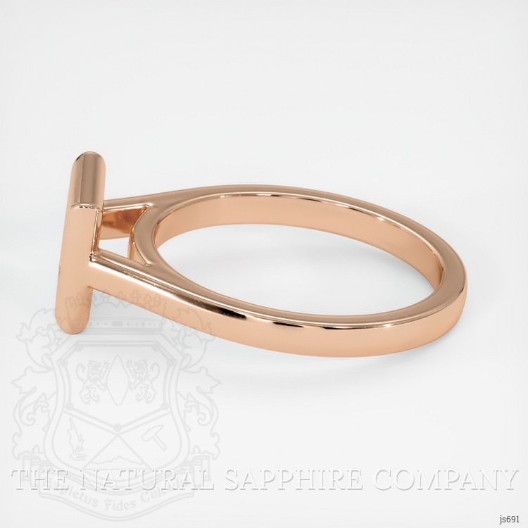 14K Rose Gold Bezel Ring Setting
