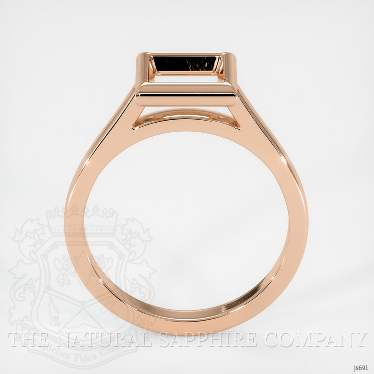 14K Rose Gold Bezel Ring Setting