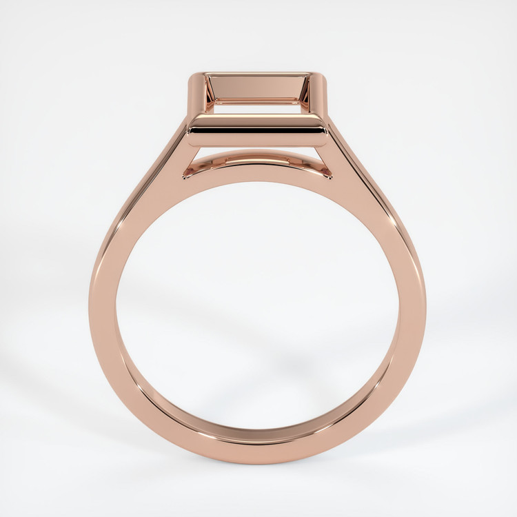14K Rose Gold Bezel Ring Setting