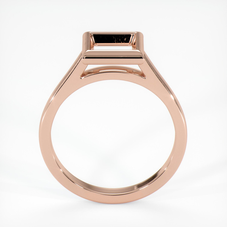 14K Rose Gold Bezel Ring Setting