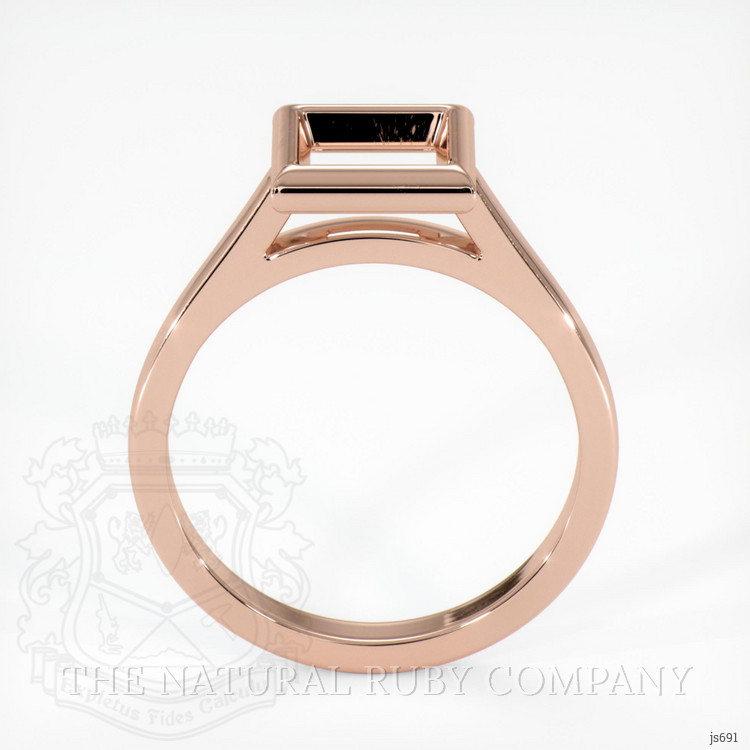14K Rose Gold Bezel Ring Setting