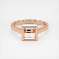 18K Rose Gold Bezel Ring Setting Image