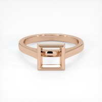 18K Rose Gold Bezel Ring Setting Image