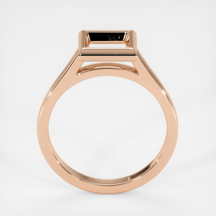18K Rose Gold Bezel Ring Setting