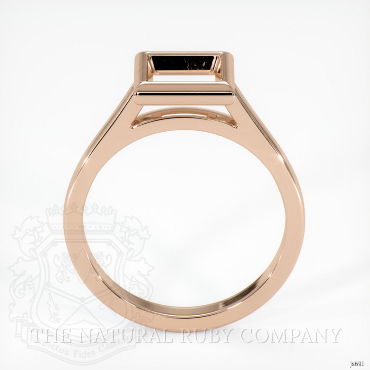 18K Rose Gold Bezel Ring Setting