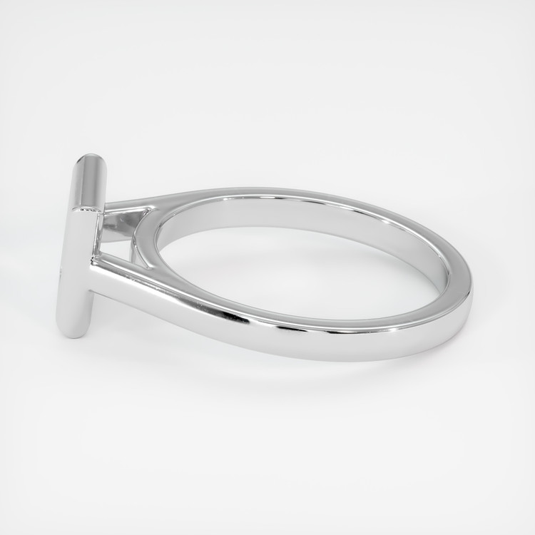 18K White Gold Bezel Ring Setting