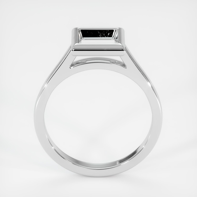 18K White Gold Bezel Ring Setting