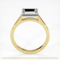 14K White & Yellow Bezel Ring Setting Image