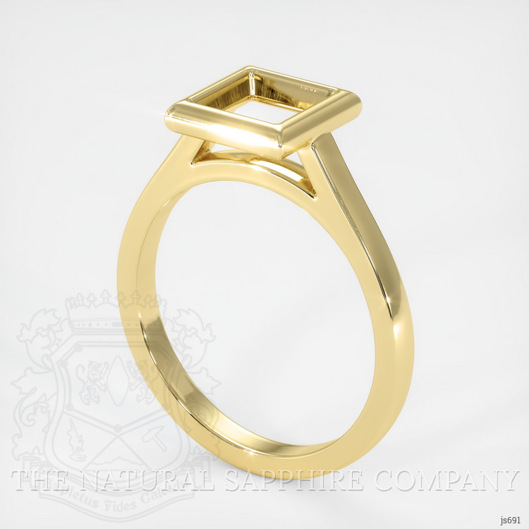 10K Yellow Gold Bezel Ring Setting