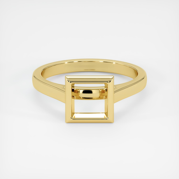 10K Yellow Gold Bezel Ring Setting