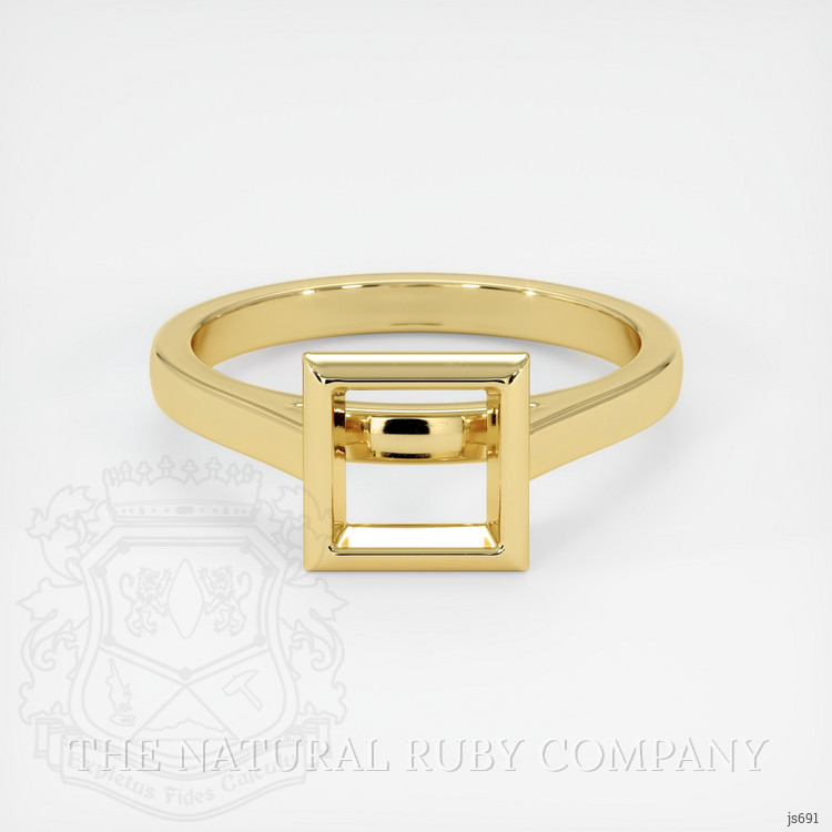 10K Yellow Gold Bezel Ring Setting