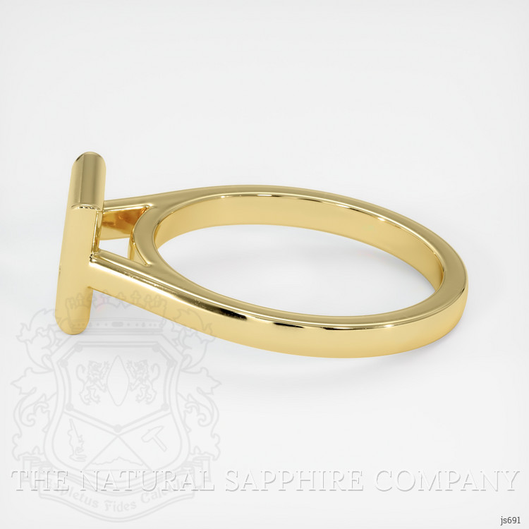 10K Yellow Gold Bezel Ring Setting