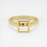 14K Yellow Gold Bezel Ring Setting Image