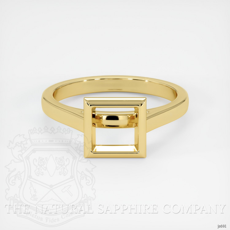 14K Yellow Gold Bezel Ring Setting