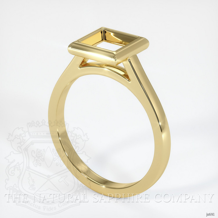 18K Yellow Gold Bezel Ring Setting