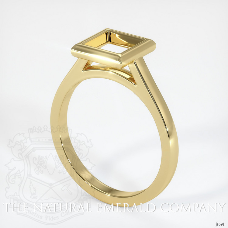 Bezel Emerald Ring 1.03 Ct., 18K Yellow Gold