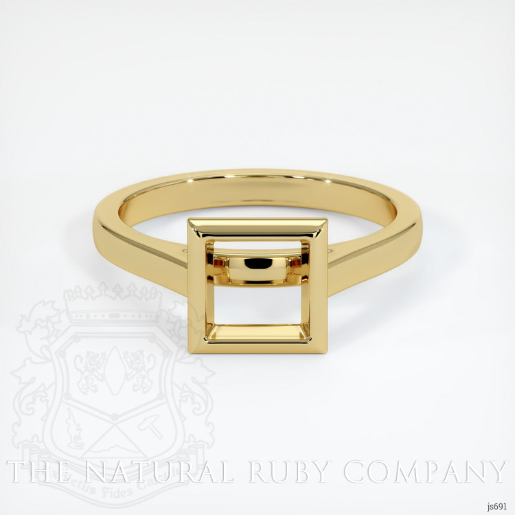 18K Yellow Gold Bezel Ring Setting