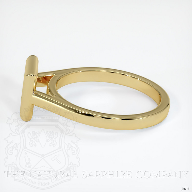18K Yellow Gold Bezel Ring Setting