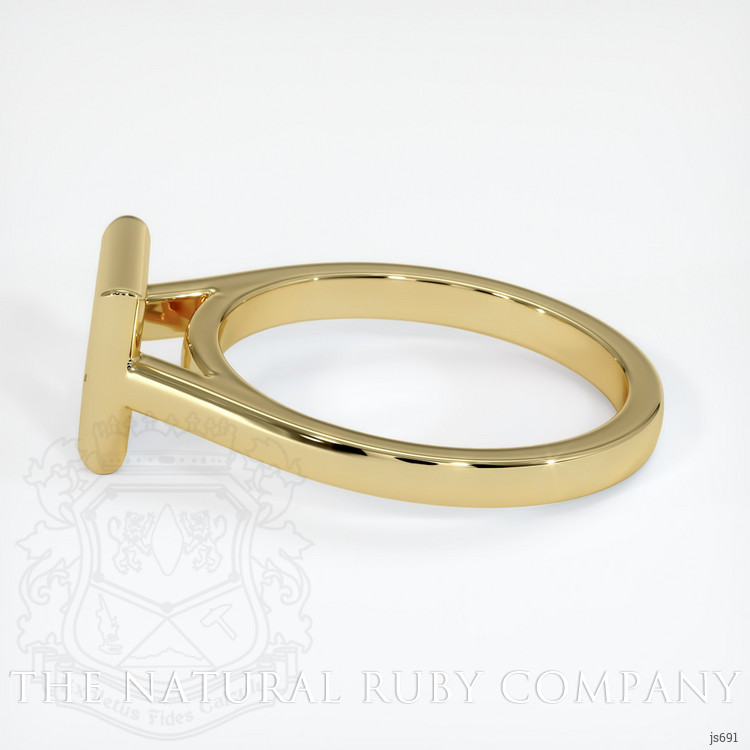 18K Yellow Gold Bezel Ring Setting