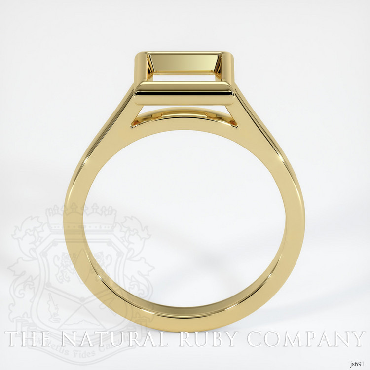 18K Yellow Gold Bezel Ring Setting