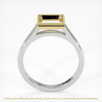 18K Yellow & White Bezel Ring Setting Image