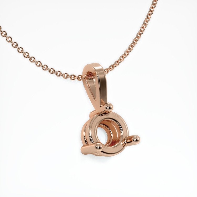 14K Rose Gold Vedic Pendant Setting