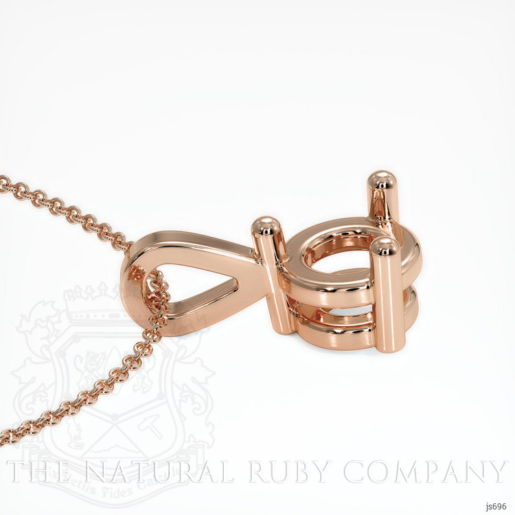14K Rose Gold Vedic Pendant Setting