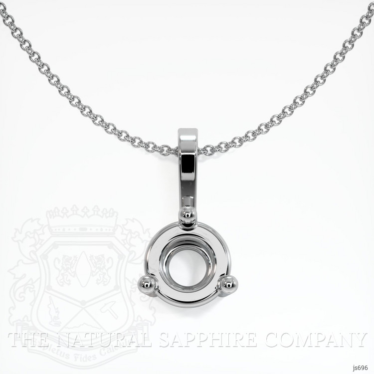 Silver Vedic Pendant Setting