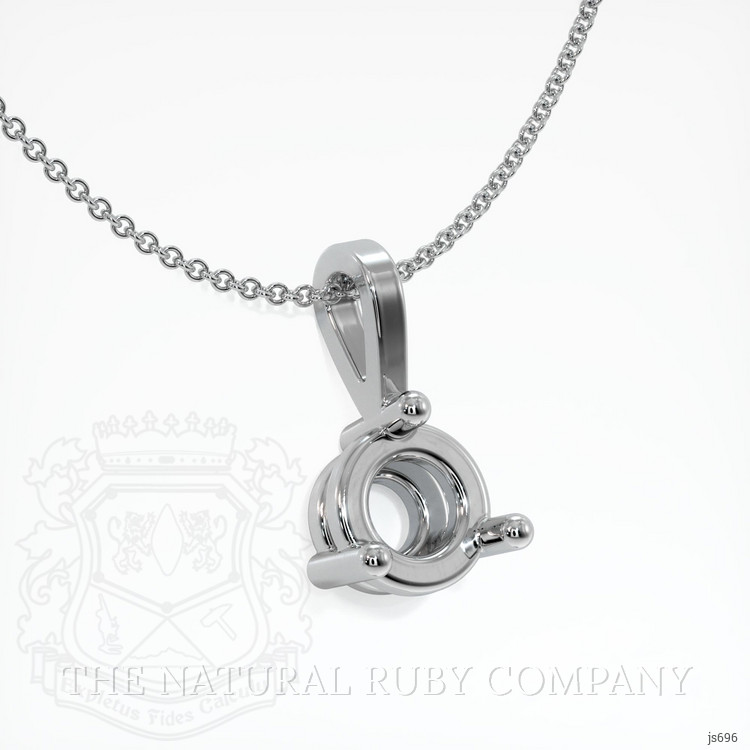 Silver Vedic Pendant Setting