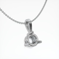 10K White Gold Vedic Pendant Setting Image