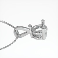 10K White Gold Vedic Pendant Setting Image