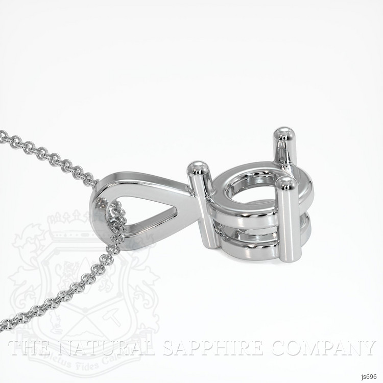 10K White Gold Vedic Pendant Setting