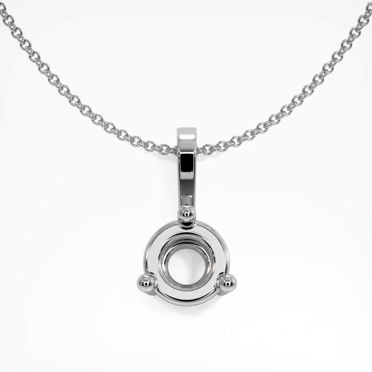 18K White Gold Vedic Pendant Setting