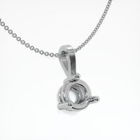 18K White Gold Vedic Pendant Setting Image