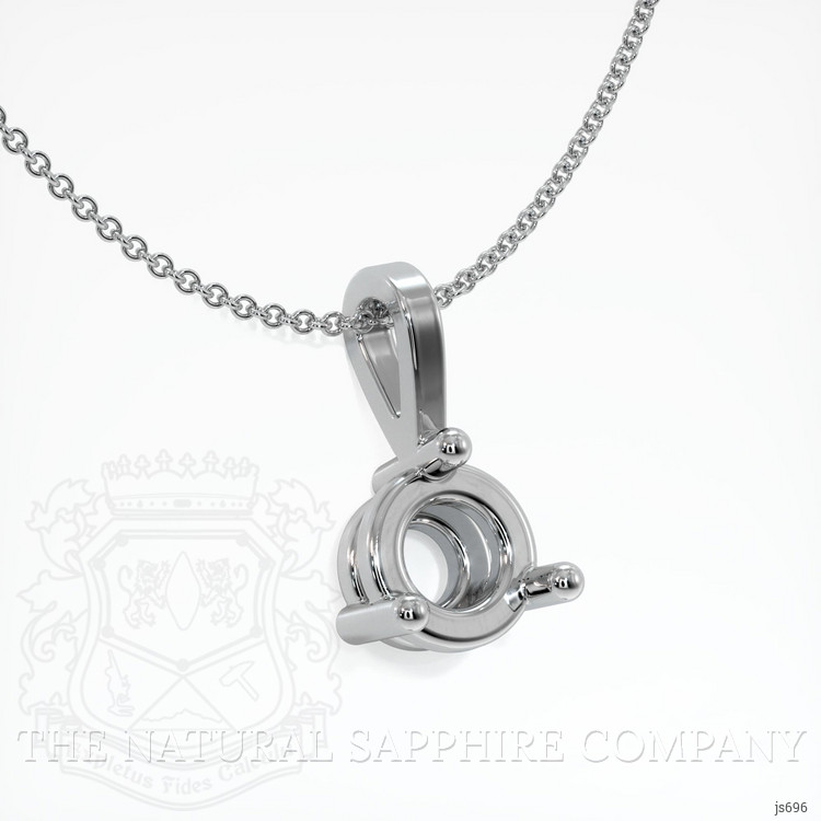 18K White Gold Vedic Pendant Setting