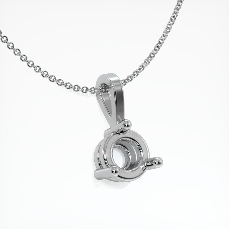 18K White Gold Vedic Pendant Setting