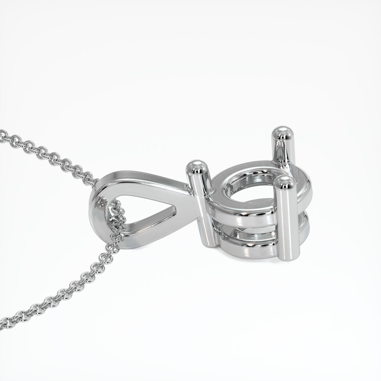 18K White Gold Vedic Pendant Setting