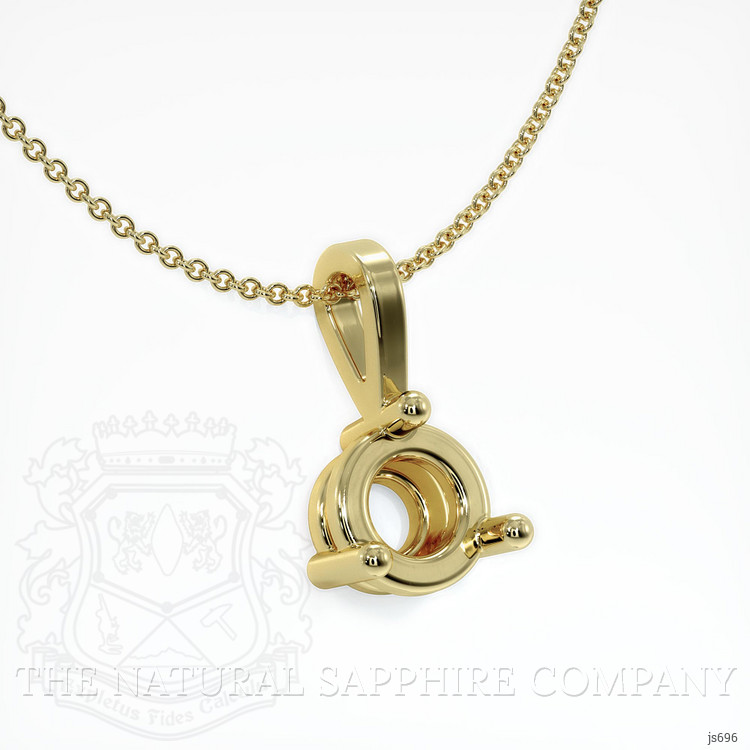 10K Yellow Gold Vedic Pendant Setting