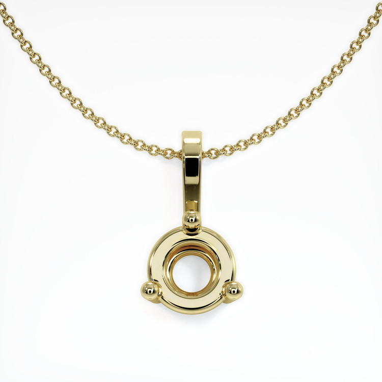 14K Yellow Gold Vedic Pendant Setting