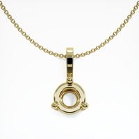 Vedic Emerald Pendant 1.84 Ct., 18K Yellow Gold Combination Setting