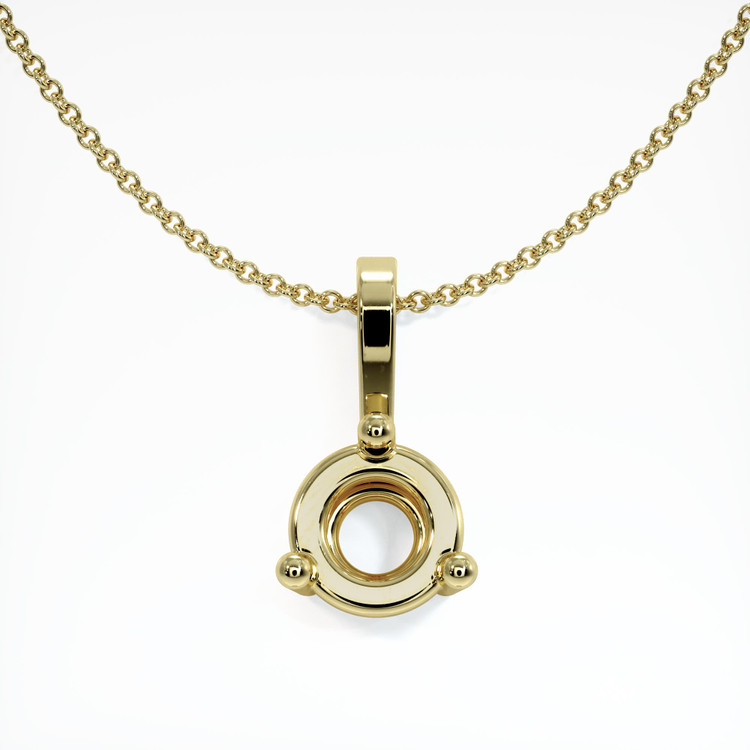 18K Yellow Gold Vedic Pendant Setting