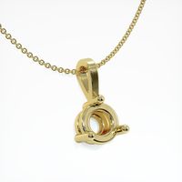 18K Yellow Gold Vedic Pendant Setting Image