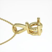 18K Yellow Gold Vedic Pendant Setting Image