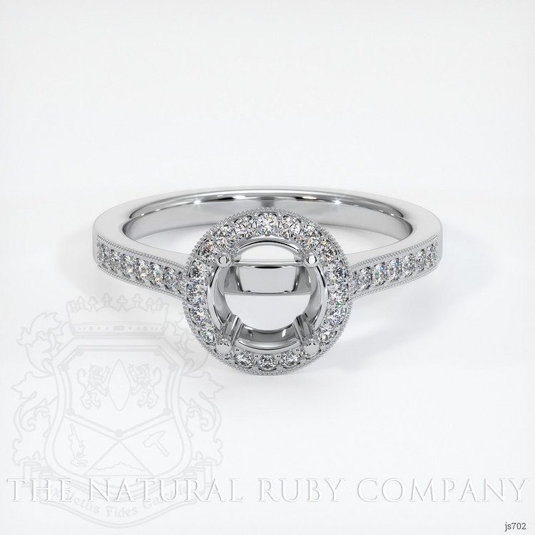 Platinum 950 Pave Ring Setting