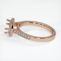 18K Rose Gold Pave Ring Setting Image