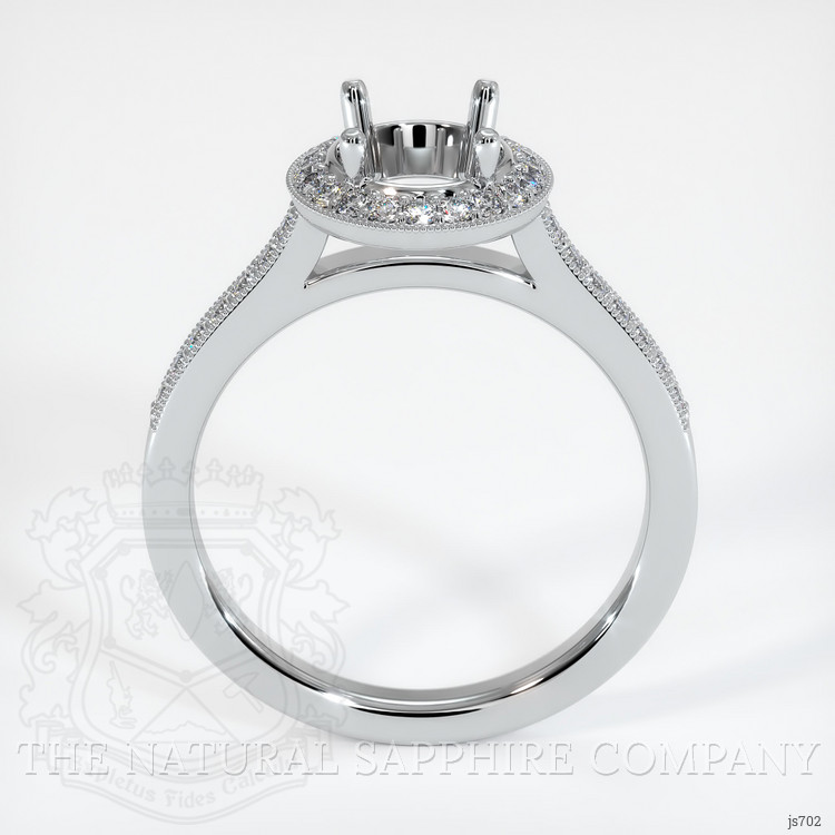 Silver Pave Ring Setting