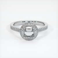 10K White Gold Pave Ring Setting Image