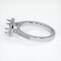 10K White Gold Pave Ring Setting Image